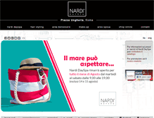 Tablet Screenshot of nardidayspa.it